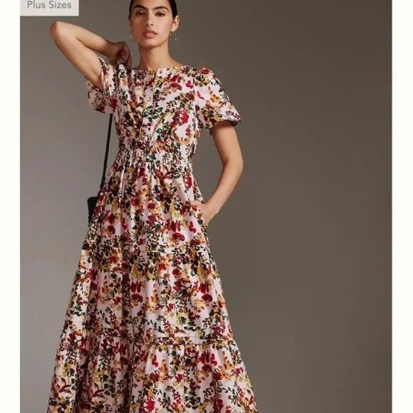 Anthropologie Dresses & Skirts - Anthropologie Maeve The Somerset Maxi Dress Pink Floral Size S